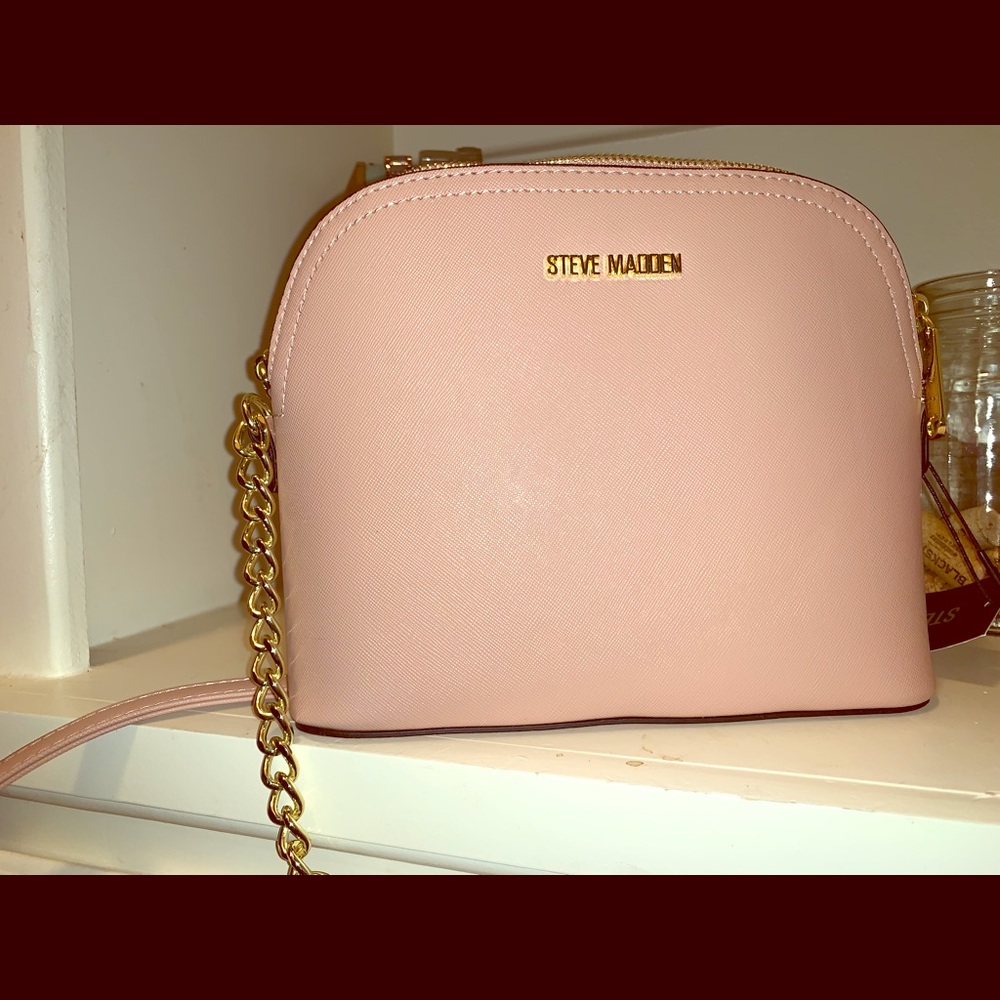 Rose blush Steve Madden dome crossbody
